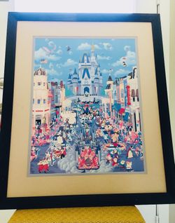 Vintage Walt Disney World 15 years poster