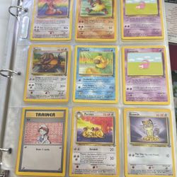 284 Pokémon cards Non-Holo From 90s Unlimited edition