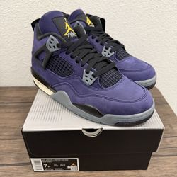 Air Jordan 4 Retro- Lakers (GS)- Size 7Y/8.5W