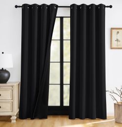 Black curtains 84”