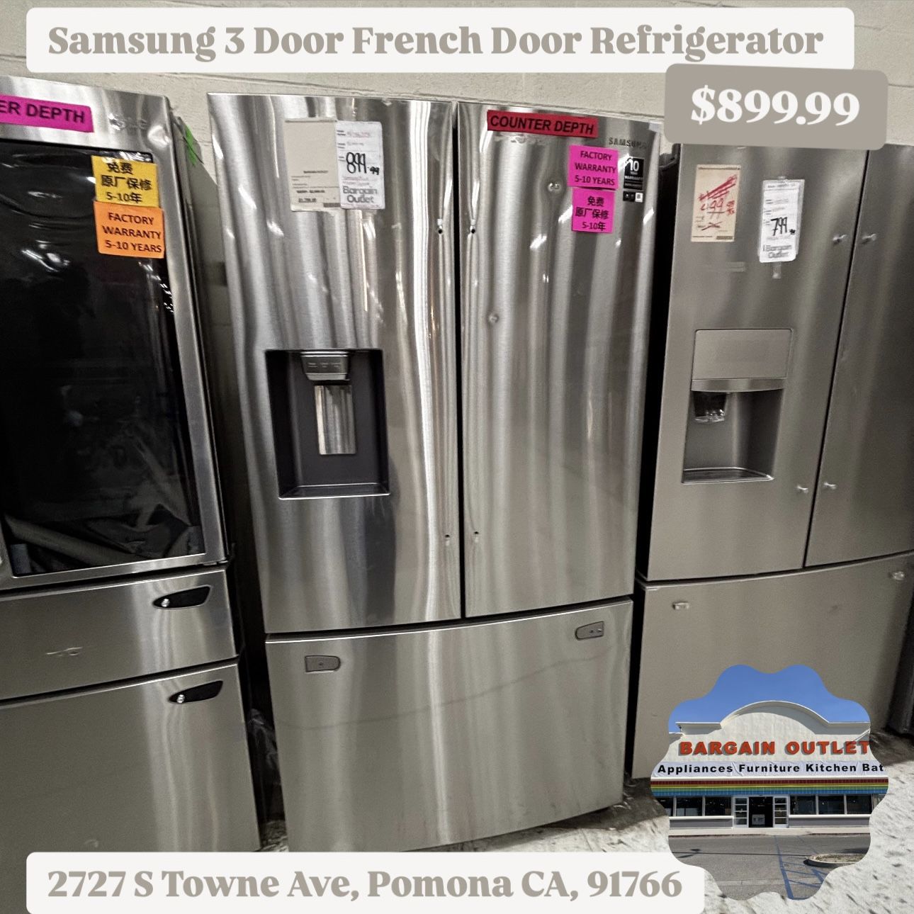Samsung 3 Door French Door Refrigerator