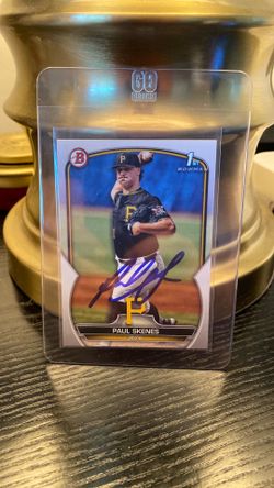 2023 Topps 1st Bowman Paul Skenes Pittsburgh Pirates on card autograph