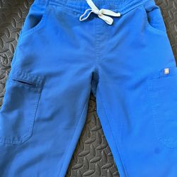 XS Figs Scrub Yola pants Royal blue