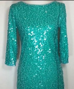 Turquoise sequin Dress Size Medium