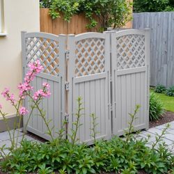 New Outdoor Privacy Fence Screen, Lattice Mesh, Exterior Screen Enclosure, Balcony Panels, Wall Air Conditioner, Dumpster Fence, Pool Equipment Enclos