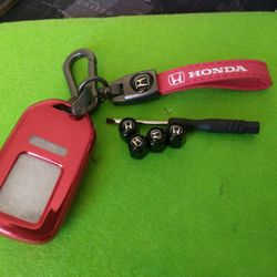 Cover Case Honda 2019 Pilot ,Keychain, Valve Air Caps For Tires  $20.