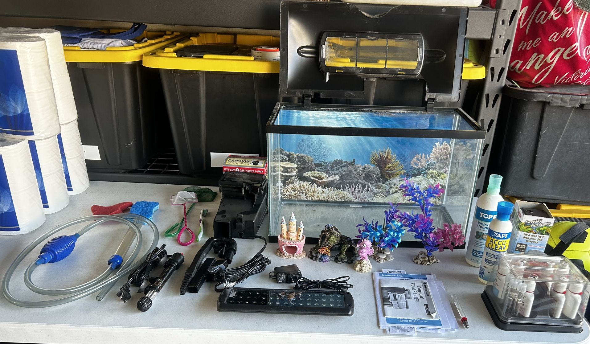 Fish Tank with Accessories