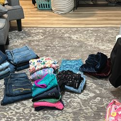 Girls 8/10 Shorts And Jeans