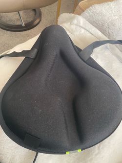 Black Padded Bike Seat Cover