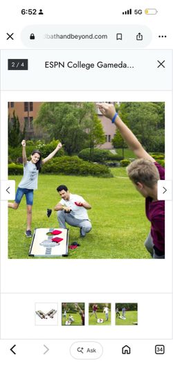 ESPN College Gameday Grey Plastic 42-inch Classic Bean Bag Toss