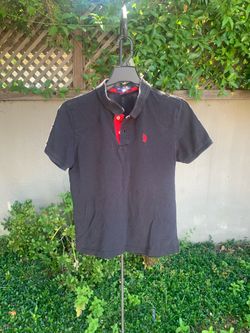 Black/Red Polo Ralph Lauren Shirt - Youth XL 14-16