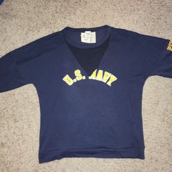 NWT PINK VICTORIAS SECRET MILITARY COLLECTION US NAVY SWEATSHIRT LARGE