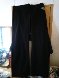 Harley Davidson Women's Black Sweat Pants boot leg , Size XL, Draw String in Waist $35