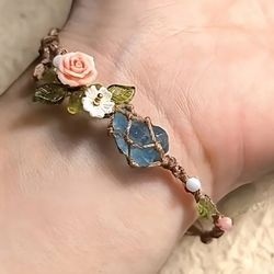 Beautiful flower Bracelet Pulsera 