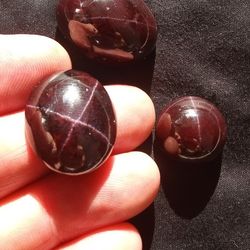 Natural Red Star Garnet Cut Gemstones