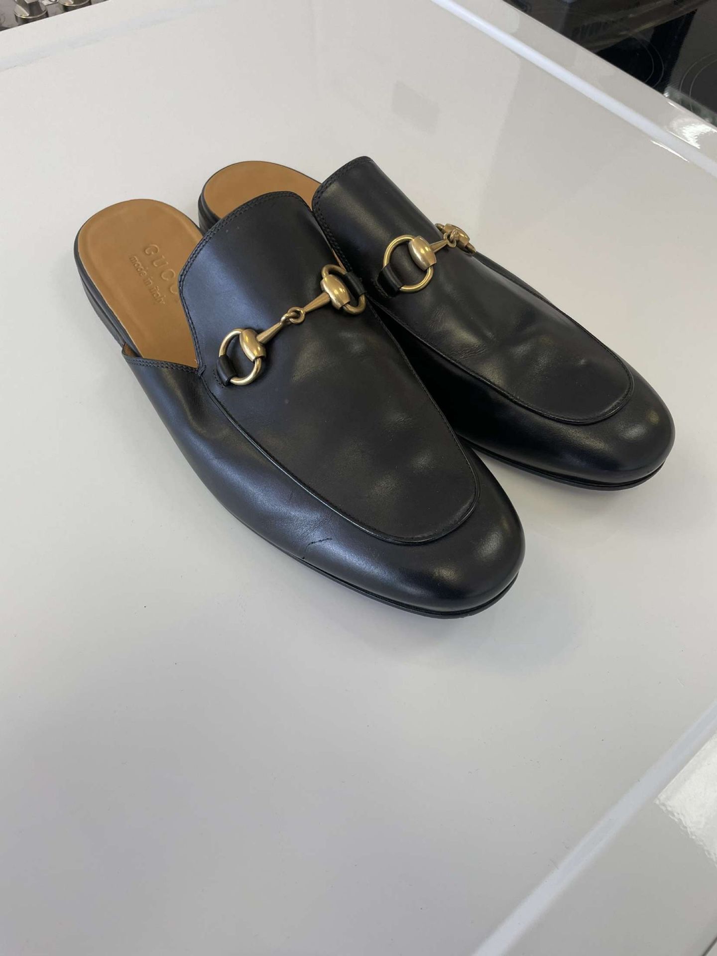 Gucci Leather Horsebit slipper