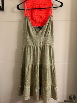Ambiance Floral Tiered Mini Dress - L