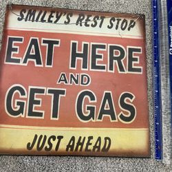 Metal Joke Sign 