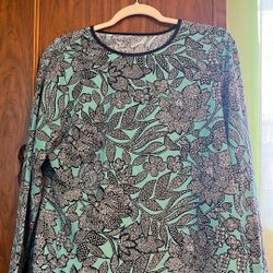Lands End Long Sleeve Swim Top