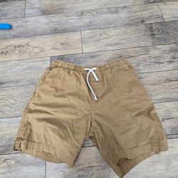 Men's Tan Shorts medium MASSIVE APPAREL RN 96415 