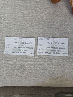 SAN DIEGO PADRES VS LOS ANGELES DODGERS (2) tickets