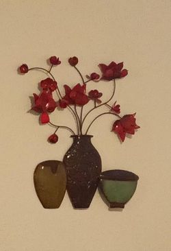 Flower plant frame wall decor