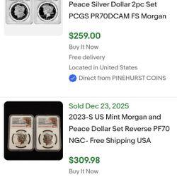 2023 Morgan & Peace Dollar Set