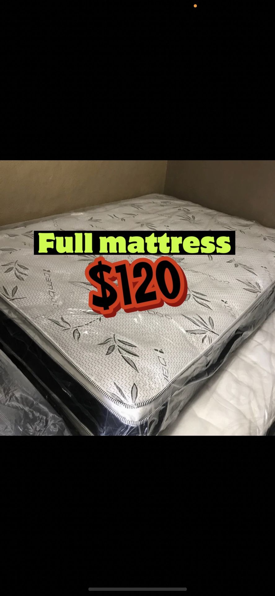 Full Size Pillow Top Mattress