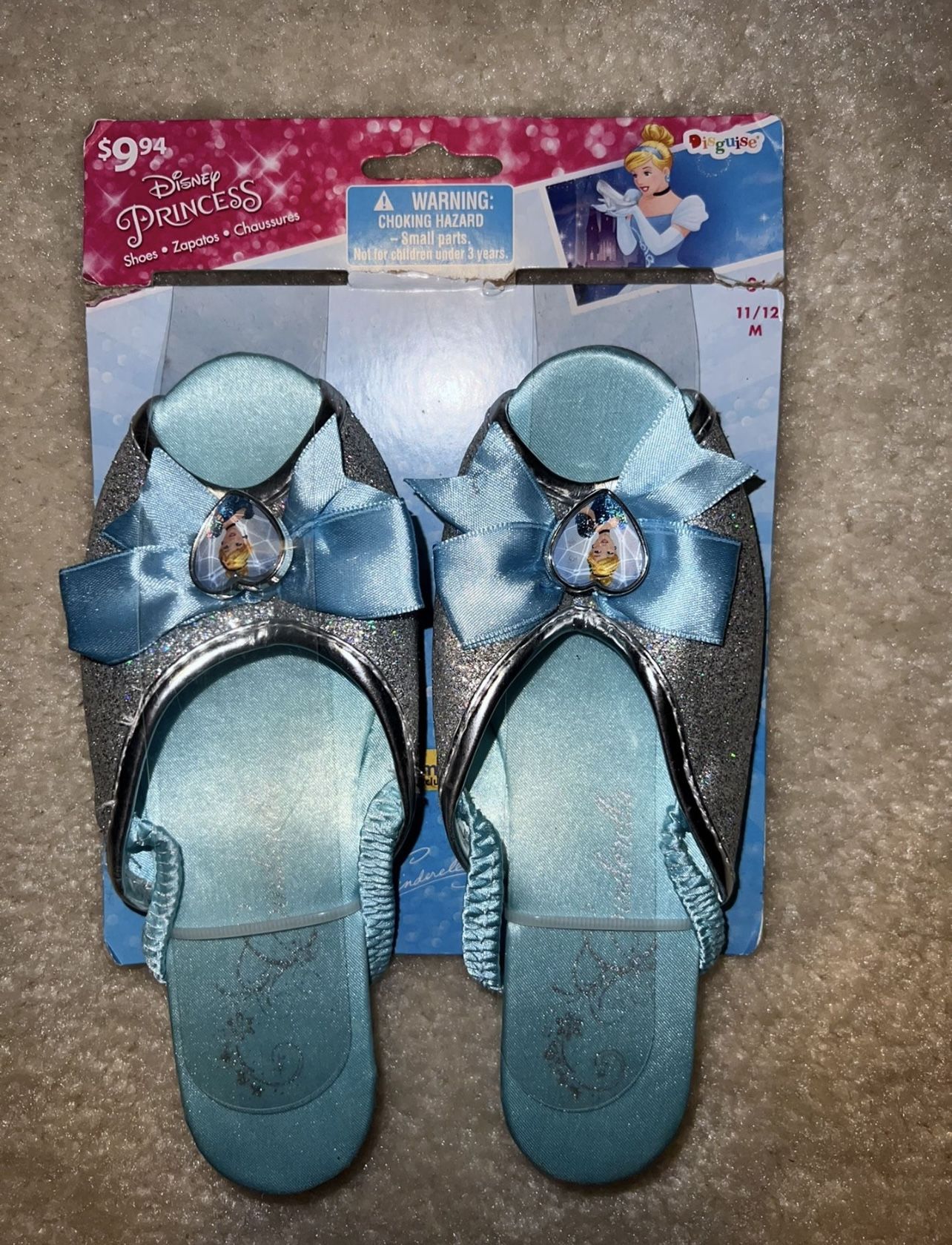 Disney Princess Cinderella Dress Up Shoes - New