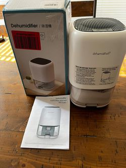 Dehumidifiers,TABYIK 35 OZ Dehumidifier, Small Dehumidifiers for Home Quiet with Auto Shut Off, Dehumidifiers for Bedroom (280 sq. ft), Bathroom, RV,  Thumbnail