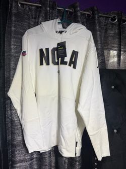 Men's Nike White New Orleans Saints Sideline Local Performance Pullover Hoodie