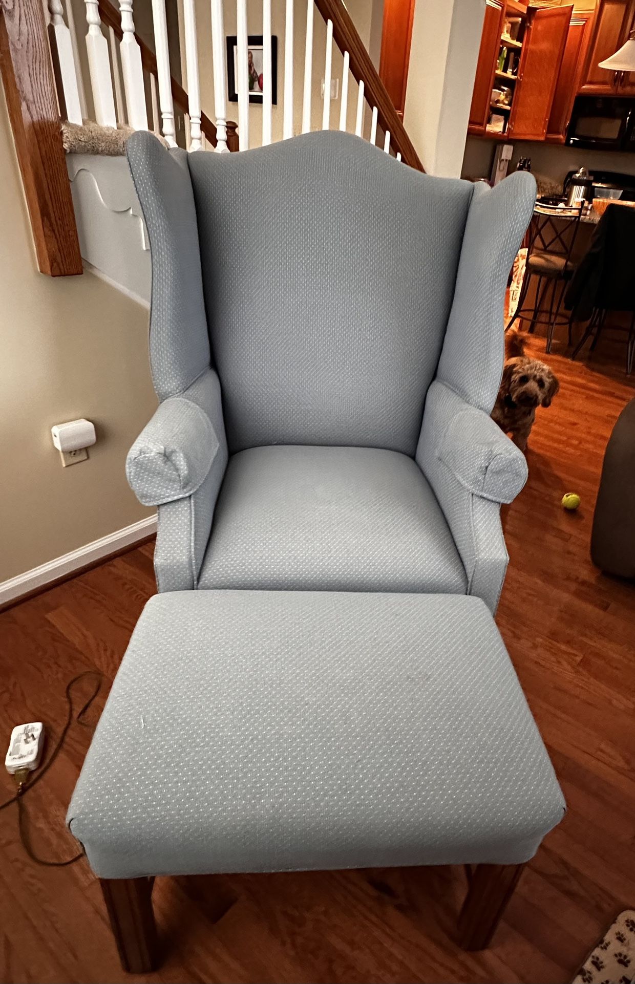Armed Sofa Chair And Ottoman