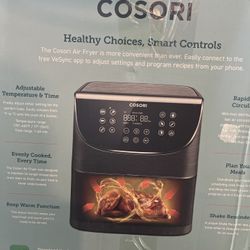 COSORI Smart WiFi Air Fryer(100 Recipes), 13 Cooking 5.8 QT- Black - NEW