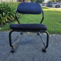Ergonomic Kneeling Chair – Black Fabric with Metal Frame