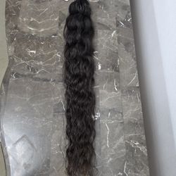 30" Raw Top Quality Peruvian Virgin Human Hair Natural Wave/Water Wave Bundle