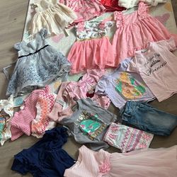 Girl 5t Clothes Bundle/ Dresses/ Pants/ T-shirts 