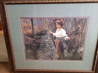 Wall flame glass picture