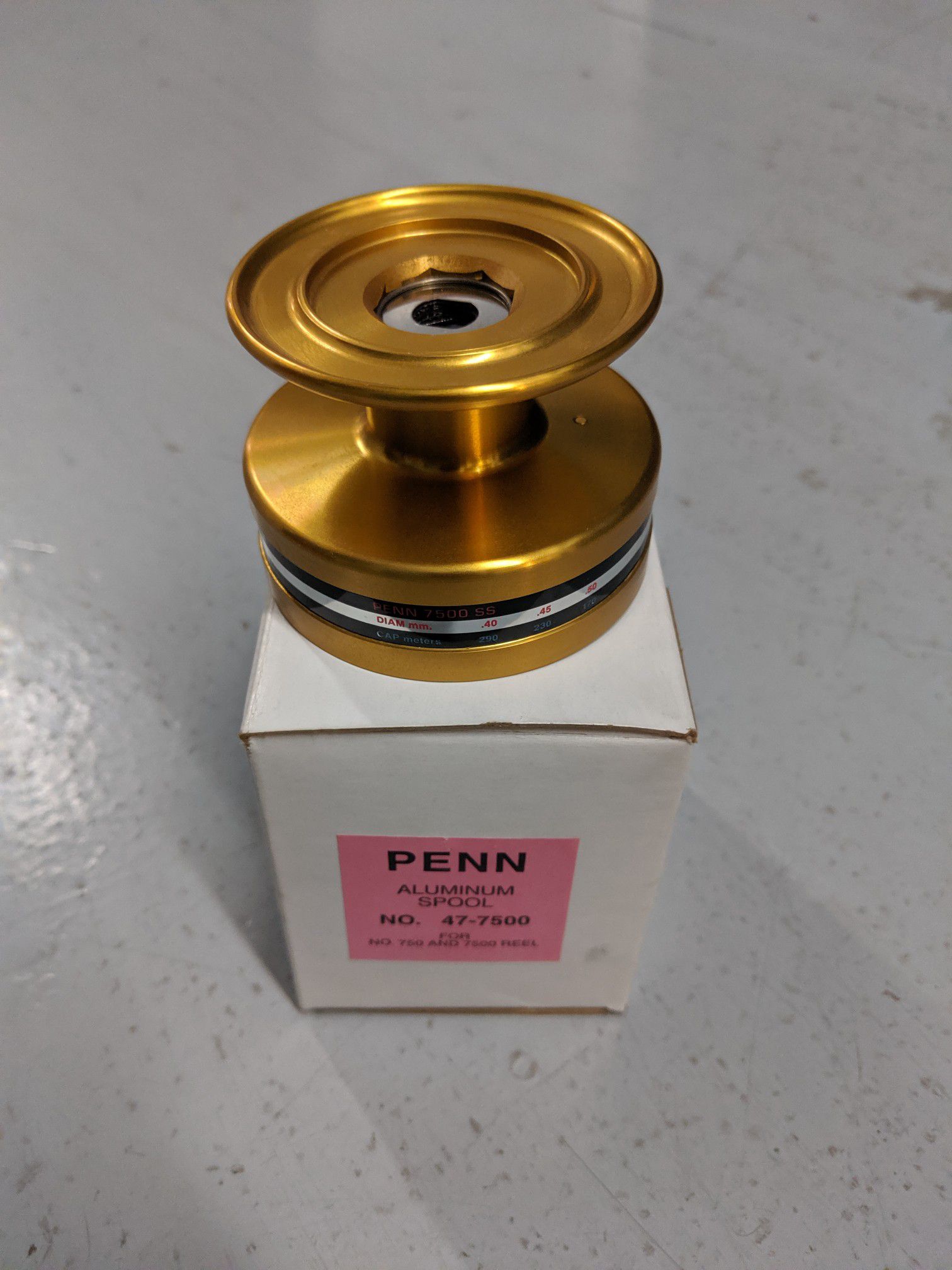 New Penn 7500 SS Spool With Drag Stack.