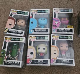 Funko Pop Rick and Morty Set of 6
