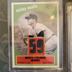 Mickey Mantle /Old Yankee Stadium Relic Card