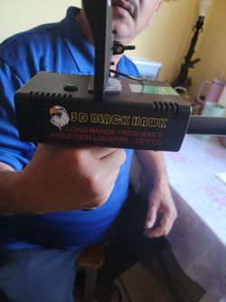 3D black metal detector eagle