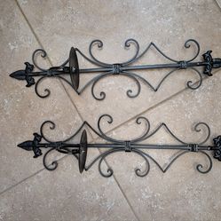 2 vintage hanging candle holders