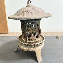 Antique Japanese Iron Lantern 