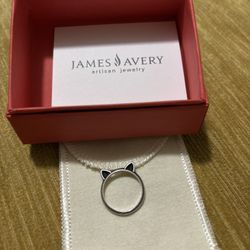 James Avery Sterling silver cat ring