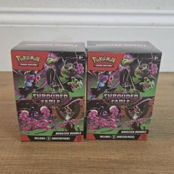 For Sale:
Brand New in Box Pokemon Trading Card Game TCG Scarlet & Violet Shrouded Fable Booster Bundle