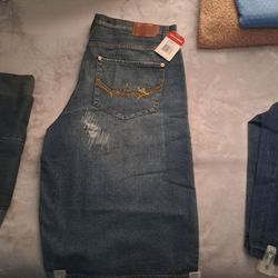 MENS DENIM PANTS and SHORTS. LARGE SIZES.