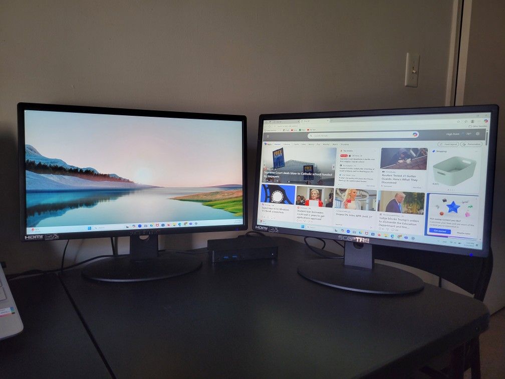 20-inch Dual Sceptre Monitor.