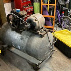 Interesting Old Air Compressor 