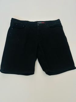 Vintage IZOD Men's Black Denim Shorts Size 46 Regular Fit Jean Casual Outdoors