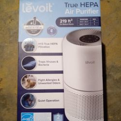 Leviot True Hepa Air Purifier Brand New And Box Never Opened$75 Retail Is $149.99